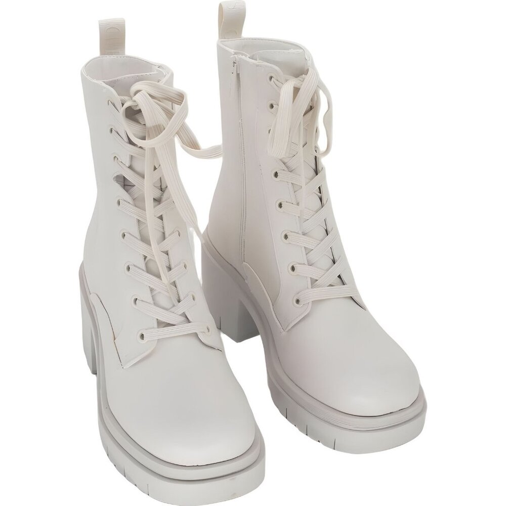 Guess White Heeled Boots